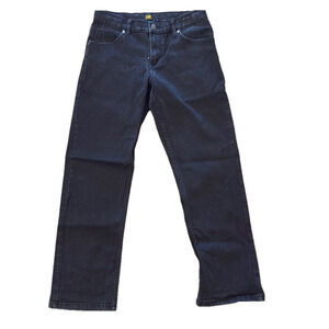 Lee black cropped jeans, size 14 🔵